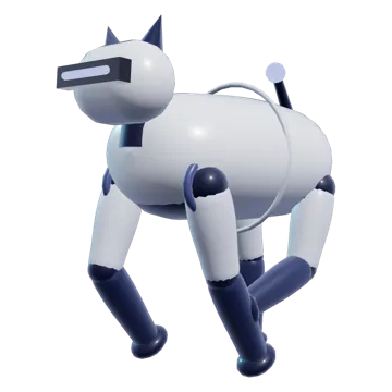Pup-4, a small four-legged robot with a sensor-bar head
