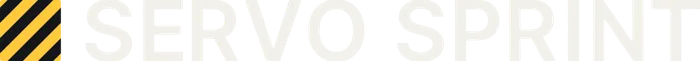 Servo Sprint wordmark for dark backgrounds